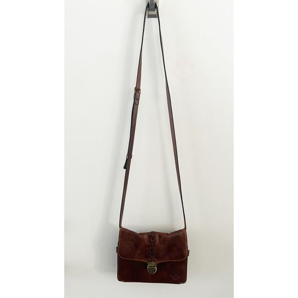 Patricia Nash Brown Leather Shoulder Bag - Picture 2 of 11